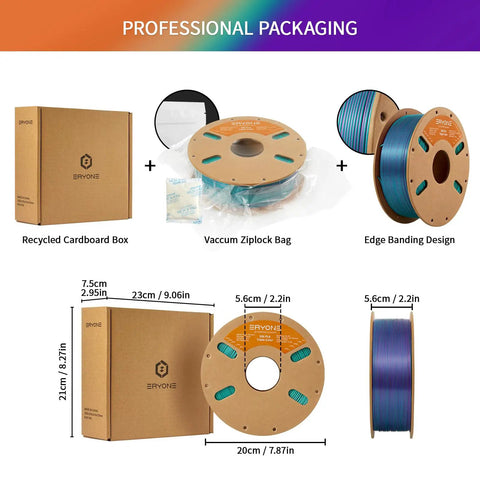 Tri Color Silk PLA Filament For 3d Printers, 1.75Mm Diameter Plus Or Minus Point Zero Three Tolerance, 1Kg Cardboard Spool, Purple And Blue Hues That Will Hit So Hard For Your Next Big 3D Printing Project