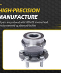 All-In-One 5-Lug Front And Rear Wheel Bearing Hub Assembly With ABS Encoder for Subaru Outback and Legacy, close-up view