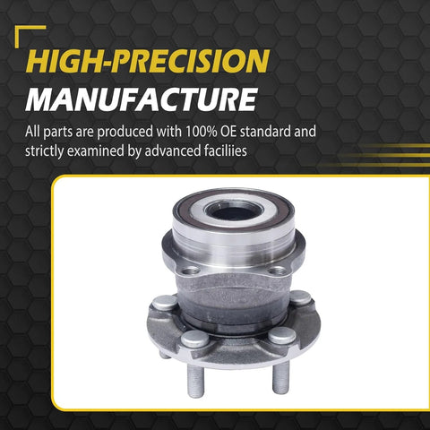 All-In-One 5-Lug Front And Rear Wheel Bearing Hub Assembly With ABS Encoder for Subaru Outback and Legacy, close-up view