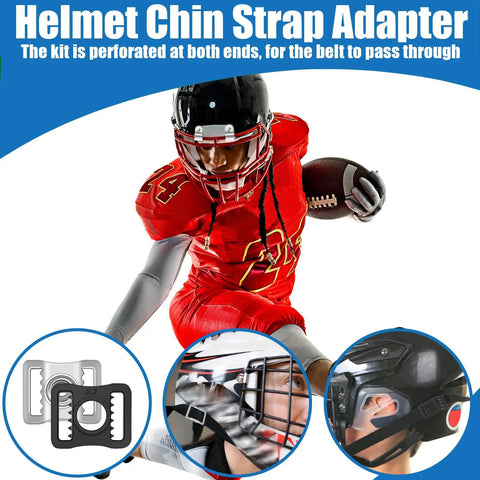 31 Piece Hockey Helmet Repair Kit With Screwdriver And Hardware Pack; focus on chin strap adapter and helmet use