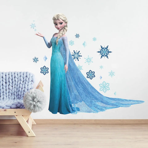 Disney Frozen Elsa Giant Peel And Stick Wall Decals Perfect For Kids Room Decor Super Easy To Apply Removable No Sticky Residue