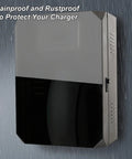 Top Notch Hella Tough Outdoor EV Charger Station Protective Storage Box with Steel shell, mounted, rainproof, rustproof.