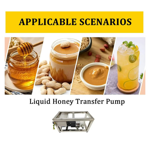 Heavy Duty Viscous Liquid Transfer Pump For Honey And Paste Stainless Steel Gear Pump 90W Electric Delivers Up To 8 Kg Per Minute About 5.7 L Handles 800 to 4000 cP Food Grade Easy Pour And Clean, stainless steel unit