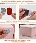Installation steps for Self Adhesive Caster Wheels 0.75 Inch Oval Plate 360 Degree Swivel Nano Adhesive Bond Steel Plate 30 Lb Load Per Caster.