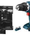 18V Brushless Half Inch Compact Drill Driver with L-Boxx Insert Tray, lightweight body, black insert, magnetic bit holder