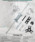 19-piece Slide Hammer Puller Set with front wheel hub bearing remover and rear wheel axle hub dent shaft tool kit