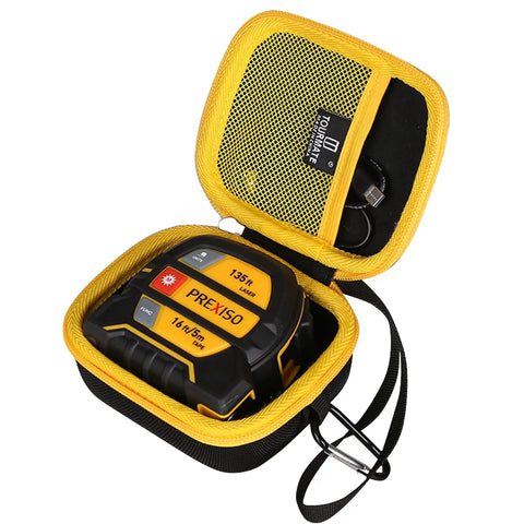 Premium Hard Storage Case For Laser Tape Measure Fits Prexiso 2 In 1 Tools Heavy Duty Eva Shell Waterproof Shockproof Design Protects Against Drops Scratches Bumps Double Protection Keeps Your Gear Locked In