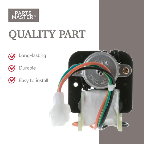 GE Refrigerator Condenser Fan Motor Replacement WR60X10168 PS967022 AP3855309 front view, easy install feature visible.