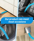 Dryer Vent Cleaner Kit With Universal Vacuum Hose Attachment shown in various cleaning scenarios