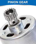 Beefed-Up 16-Tooth Pinion Gear With 10mm Bore 304 Stainless Steel Hardened For RC Cars And Trucks installed on motor