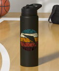 Retro Hang Glider Water Bottle Stainless Steel Insulated For Rad Adventurous Skies Lovers With A Vintage Flying Graphic