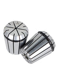 Get Serious About Precision With This Sweet 8 Piece ER32 Spring Collet Set Ranging From One Eighth Inch All The Way Up To Three Quarters For Your CNC Milling Lathes And Engraving Projects That Need Killer Grip And Zero Vibes; close-up of 1/8 inch ER32 collet, high precision steel, ideal for CNC machining.