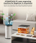 7 Layer Fume Purifier For P1 5W Laser Engraver D3 Air Purifier With Activated Carbon And HEPA Filter in a living room setup
