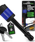 2 Inch Trailer Hitch Pin With Patented Locking Receiver For Class III And IV Hitches Weatherproof Anti Theft Debris Protected