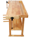 Built Tough 48 Inch Adjustable Standing Desk For Gaming Or Home Office Heavy Lifter 330 Lb Capacity Smooth Lift on side view.
