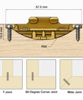 Beefy Heavy Duty Metal Biscuit Connector Set Zinc Die Cast Wood Fasteners For Solid Wood Cabinets Furniture And RTA Builds 20