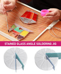 Pro Grade Stained Glass Angle Soldering Jig For 3D Projects And Studio Crews Multi Angle Welding Fixture locks colored glass for precision.