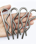 4 Pack Heavy Duty Hitch Pins And R Clips Stainless Steel Cotter Pins For Trailers Tractors Mowers Carts And Trucks Large Spring
