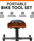 On The Go MTB Repair Multitool For Mountain Road And Dirt Bikes With Spanner Magnetic Bit Set Tire Levers And Bottle Opener