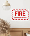 Fire Safety Warning Sign 8 By 12 Inch Aluminum Rustproof Metal Plate For Indoor Outdoor Use Durable Notice Marker