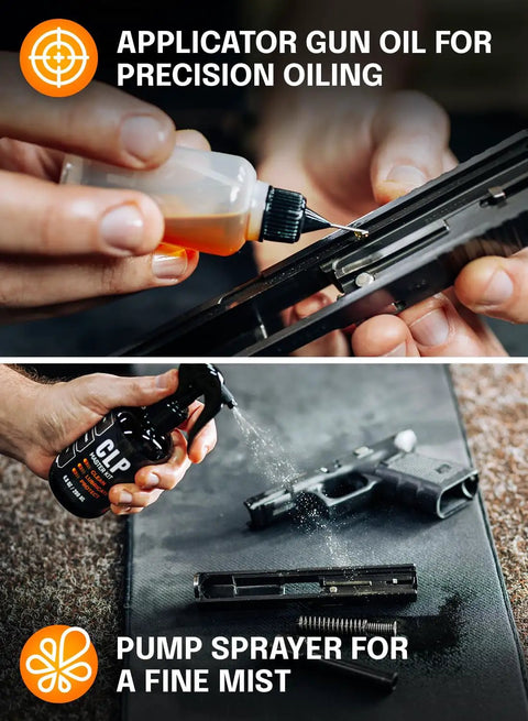 All In One Gun Cleaning Kit That Cleans Lubes And Protects All Moving Parts With A 6.8 Oz Sprayer Gun Cleaner