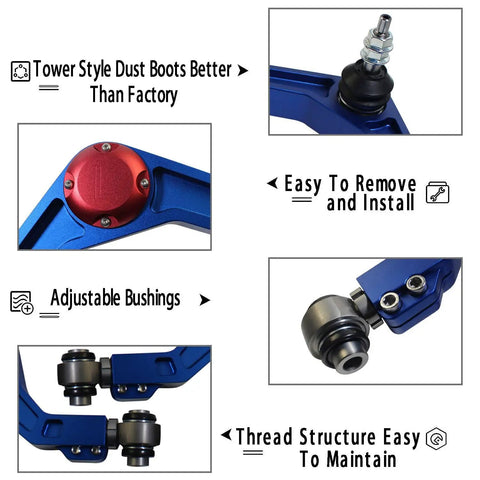 Heavy Duty Forged Upper Control Arms For 2-4 Inch Lift Compatible With Dodge Ram 1500 2006-2011 And 2012-2021, detail view