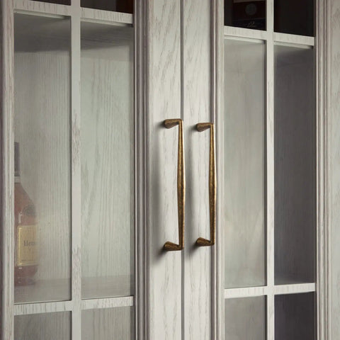Killer Vintage Antique Brass Cabinet Handles Slick Zinc Alloy Pulls Rock Solid Kitchen Drawer Hardware 192mm Hole Center With Mounting Screws Top Shelf Home Upgrade Set Of Six on glass cabinet doors.