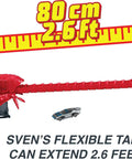 City Scorpion Flex Attack Track Set with 164 Scale Police Vehicle Bendable Tail Extends Two Point Six Foot Connects