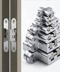 Heavy Duty Concealed Door Hinges For Internal Doors 180 Degree Folding Stainless Steel Butt Hinges Built In Hidden Cross Gemel