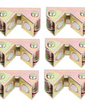 Pack of 6 Adjustable Stainless Steel Magnetic V Welding Clamp Kit for Indoor Projects showcasing ultra strong hold design.
