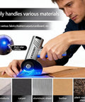 Upgraded Brushless Cordless Electric Cutting Tool With Led Display And Flexible Blade, Power Scissors cutting cardboard and leather.