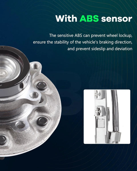 Front Right Wheel Hub Bearing Assembly 515107 For Chevy Colorado GMC Canyon Isuzu I Series 2004 2008 with ABS sensor