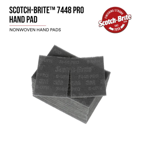 Stack of Ultra Fine Pro Grade Hand Sanding Pads 6 X 9 Inch for metal prep, rust and paint removal, finishing and blending.