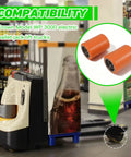 Heavy Duty Load Wheel Kit Compatible With Crown WP 3000 Electric Pallet Jack Lift Truck replacement treads and bearings with orange wheels.