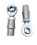 Heavy Duty 7/8 By 3/4 Inch Heim Ball Joint Kit featuring left and right threads with spacers and jam nuts, showing two heim joints.