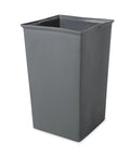 Heavy Duty 35 Gallon Trash Can Liner For Commercial Bins One-Piece Puncture-Resistant Plastic Liner In Gray 18 1/4 x 29 1/8 Inch