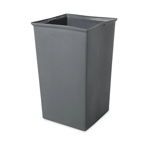Heavy Duty 35 Gallon Trash Can Liner For Commercial Bins One-Piece Puncture-Resistant Plastic Liner In Gray 18 1/4 x 29 1/8 Inch