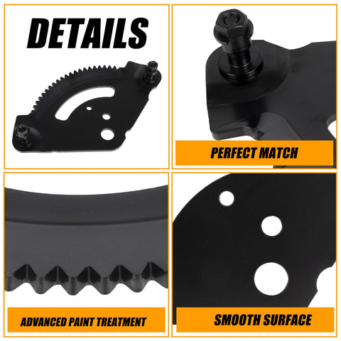 Details of Steering Gear Plate With Pinion Gear Replaces 7171550F 7171550 7171554 for Cub Cadet Troy Bilt Tractors LT1018 LT1022