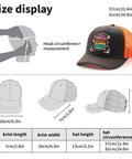 Dope Hats For Men And Women Unisex Trucker Cap With Air Vent Holes Lightweight Washed Cotton Dad Hat size display chart