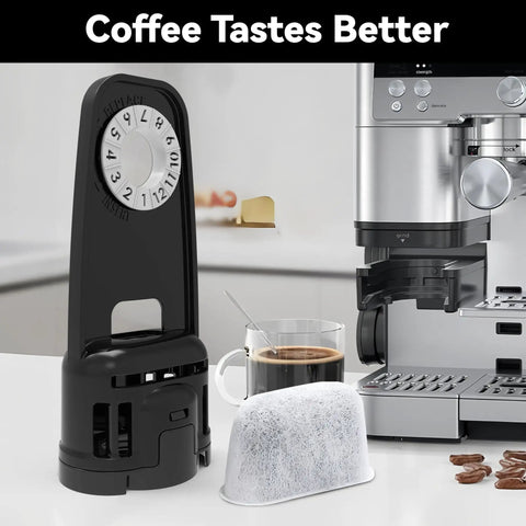 Water Filter Replacement And Housing For Ninja ES701 ES601 Espresso Machines Easy Install Kit next to coffee machine