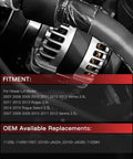 Beefed-Up 110Amp Replacement Alternator For Nissan Altima 2.5L 2007-2012, Rogue 2.5L 2011-2013, Sentra 2.5L 2007-2012 installed view