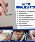 Hand inserting a Hardcore Button Head Socket Cap Screw from a 10 Pack 5/16-24 X 1/2 Inch 18-8 stainless steel for various applications.