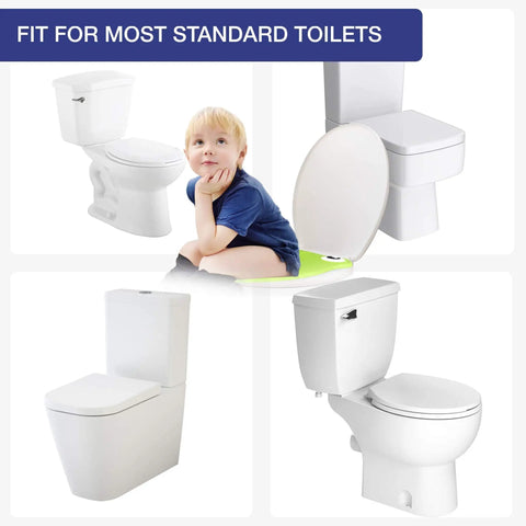 Ditch The Hassle Portable Toddler Potty Training Seat With Super Grippy Silicone Pad Foldable Toilet Cover For Kids Road Trip Ready Lightweight And Eco Friendly Design In Green