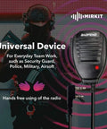 Rugged Shoulder Speaker Microphone For Ham Radio Clear Voice Transmission Compatible With UV 5R UV 82