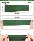 Size guide for Unisex UV Protection Arm Sleeves Set 12 Pairs Long Cooling Cover For Outdoor Adventures