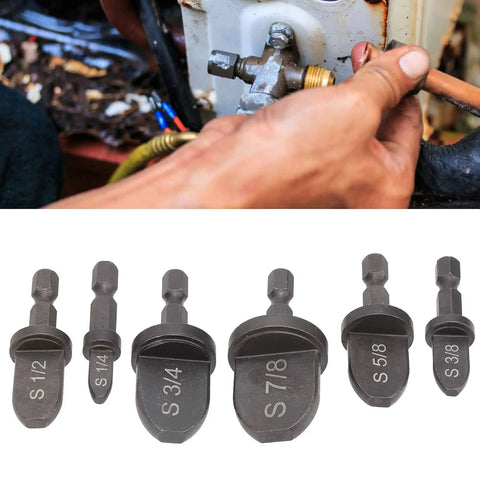 Heavy Duty Copper Flaring Tool Kit For Swagging Air Conditioner Lineset Expansion Ex Handle Pipe Expander with hex drill bits.
