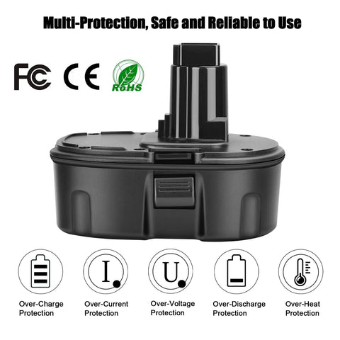 Power Up 4500mAh 18V NiMH Replacement Battery For Cordless Drills And Drivers Beefed Up Capacity Compatible With 18V XRP Series