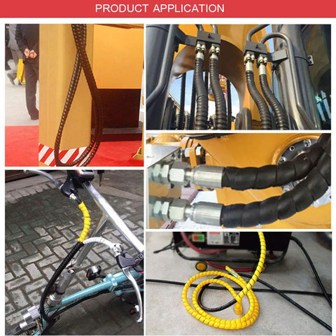 Dog And Cat Cord Protector Sleeve 32.8Ft Total 10Mm Wire Guard For Chewing Prevention on various tech setups and cables.