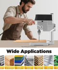 Lzerahera 340W Mini Benchtop Drill Press With Sturdy Cast Iron Base And Pure Copper Motor For Precision Drilling in home workshop.