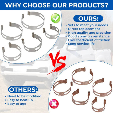 Stainless Steel Exhaust Pipe Tacking Band Set for Tig Welding Fabrication vs competitors highlighting features